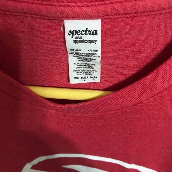 Atlanta Hawks Shirt NBA Men’s L Tee Logo Red & White, 2014 Giveaway Shirt RARE - Picture 3 of 4